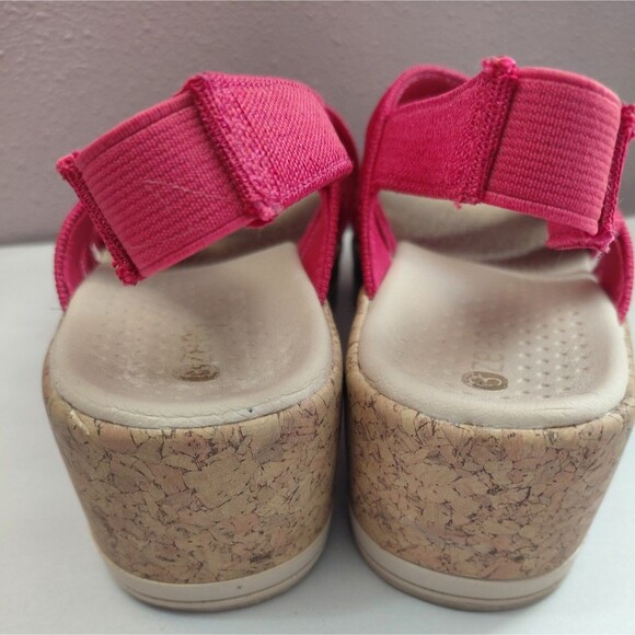 Bzees Ritz Sparkle Machine Washable Cork Wedge Sandal Size 8.5M - Picture 5 of 8
